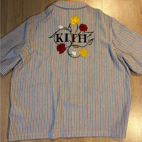 Kith Other - Kith Striped Casual Button Down Shirt - Red, Yellow, Black, White